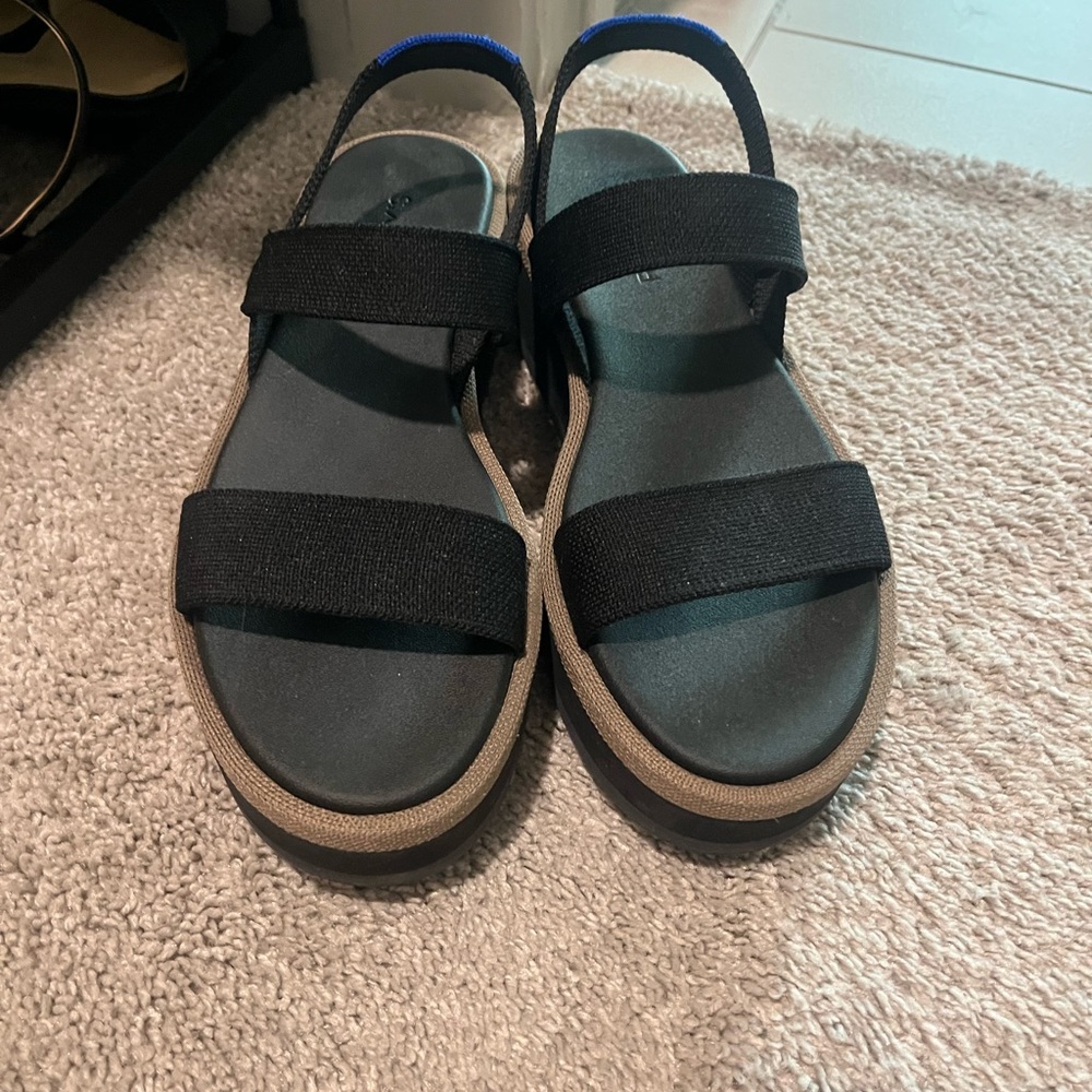 Rothy’s Black Platform Sandals - image 5